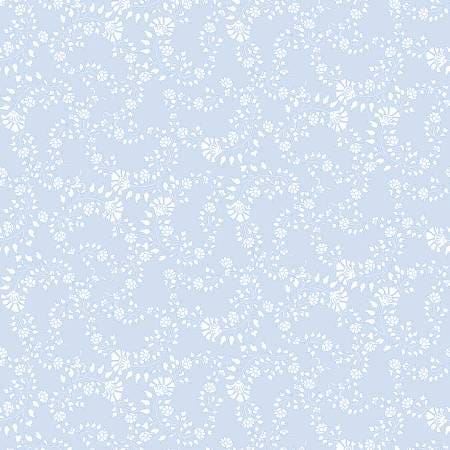 Inspired Blooms light blue floral trail 16215B-50 by Benartex Fabrics