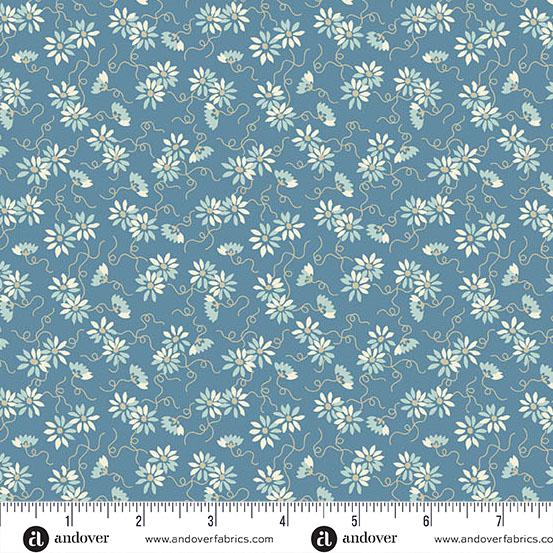 Sewing Bird Dusk Daisy Chain by Edyta Sitar and Andover Fabrics A-1616-B