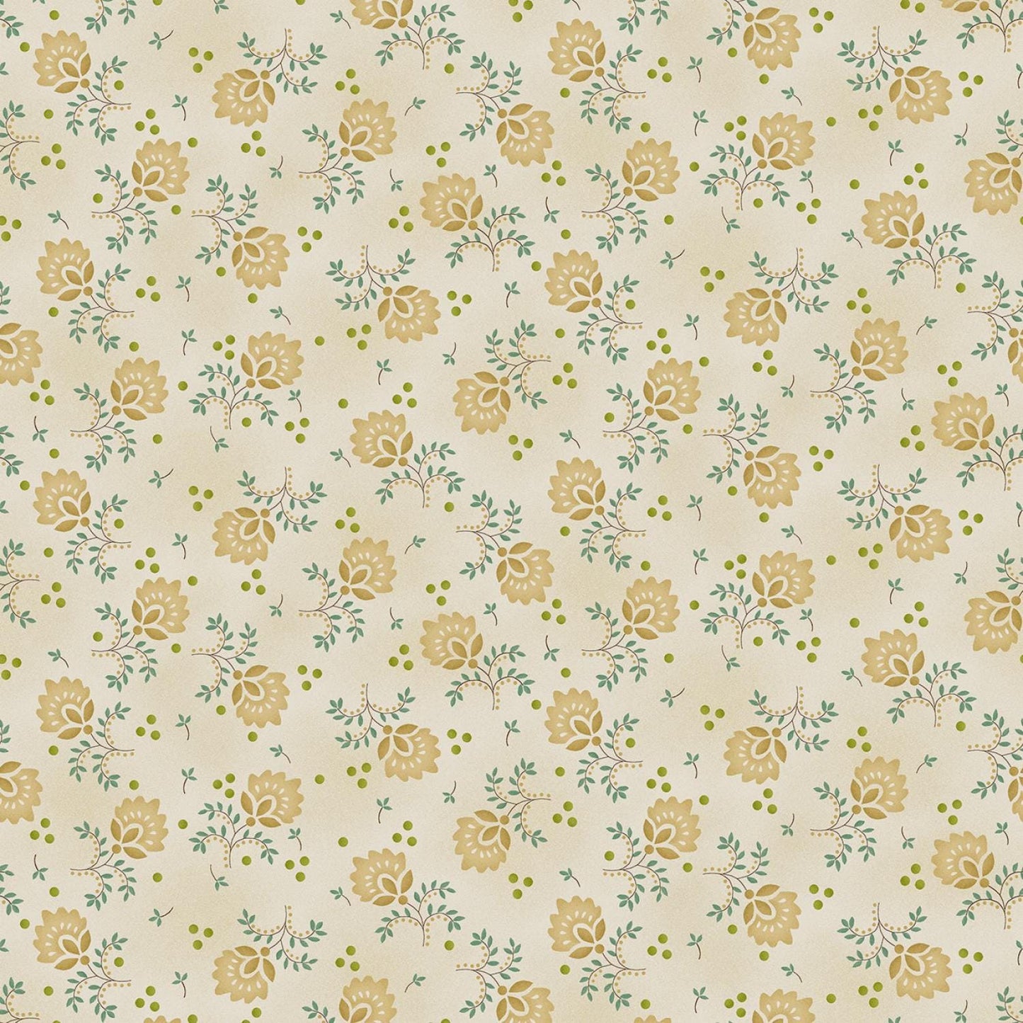 Wheat Delicate Spiced Favorites by Kim Diehl 108 in 1833-40 by Henry Glass Fabrics